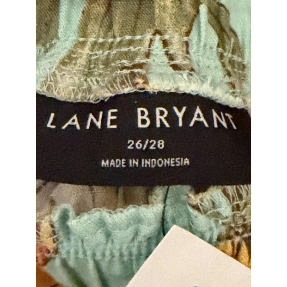 Lane Bryant Printed Maxi Skirt NWT Womens Plus Size Stretch Elastic Waist Boho